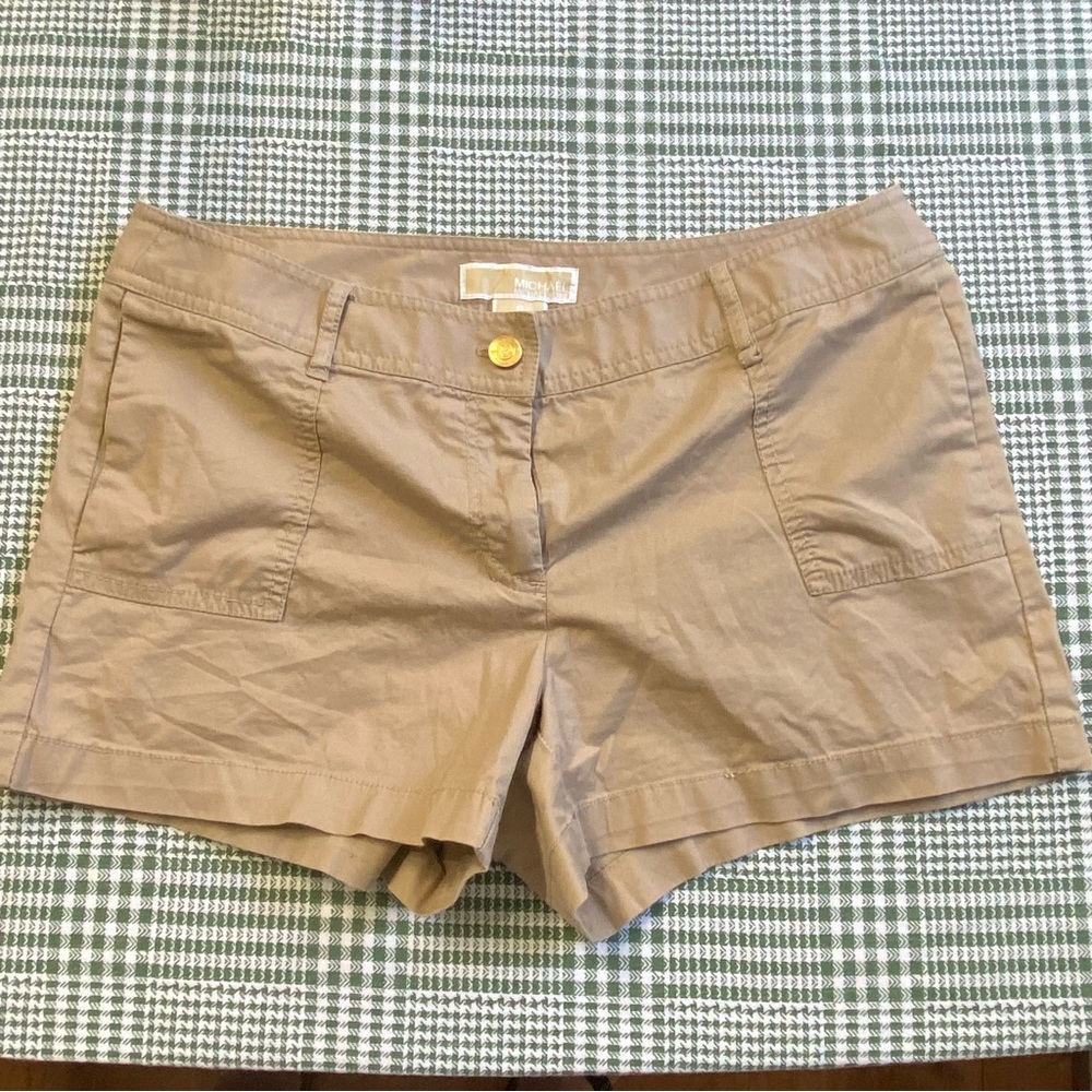 Michael Kors Tan Cargo Shorts